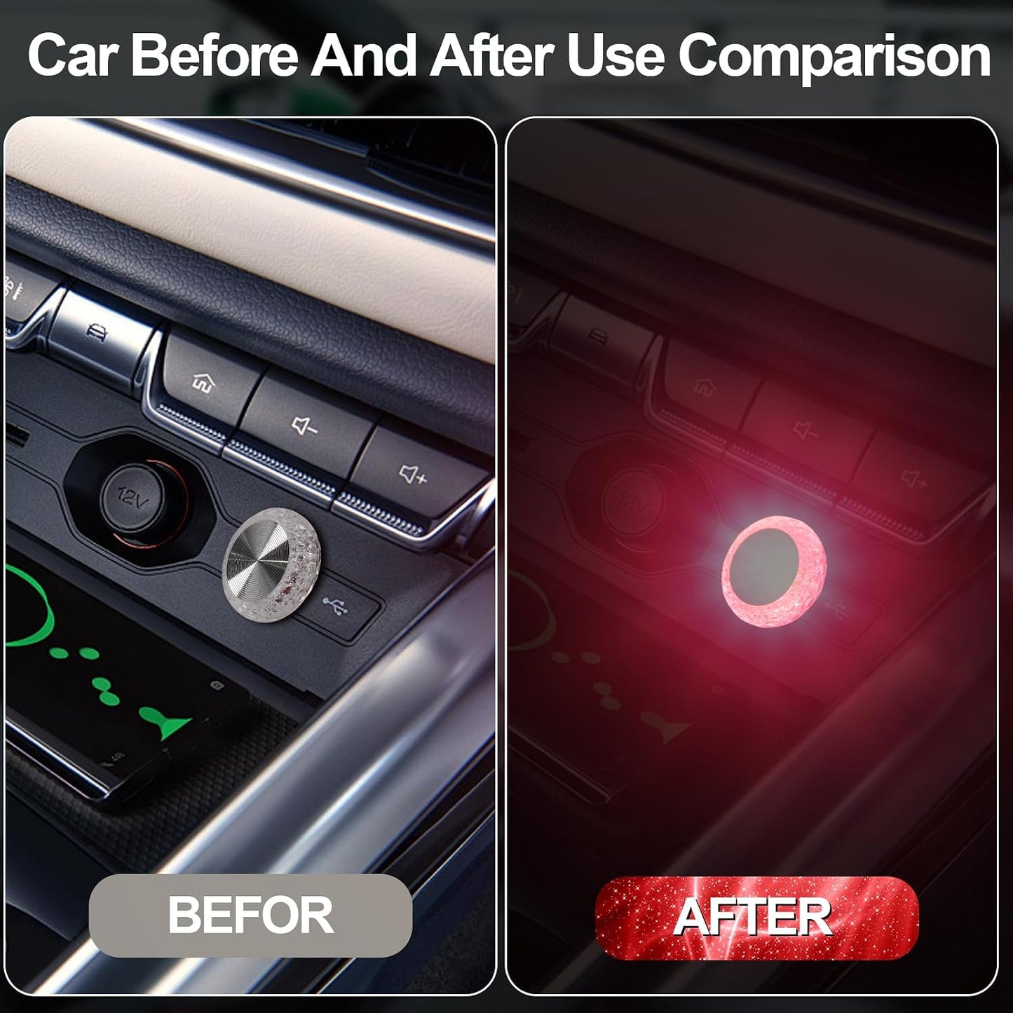 Luces LED De Ambiente Para Interior De Coche — Tiras RGB Con Control Por App Y Música (Instalación En Segundos)