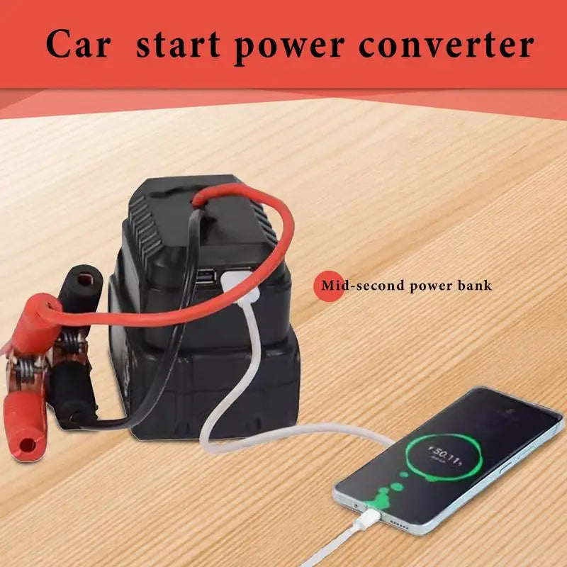 Arrancador De Batería Portátil Para Coche — Jump Starter De Litio Que Arranca Sin Pinzas Ni Ayuda (Cabe En La Guantera)