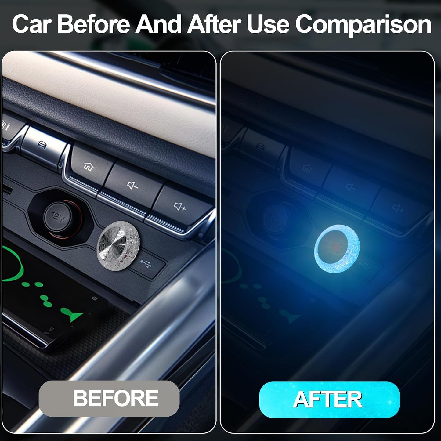 Luces LED De Ambiente Para Interior De Coche — Tiras RGB Con Control Por App Y Música (Instalación En Segundos)