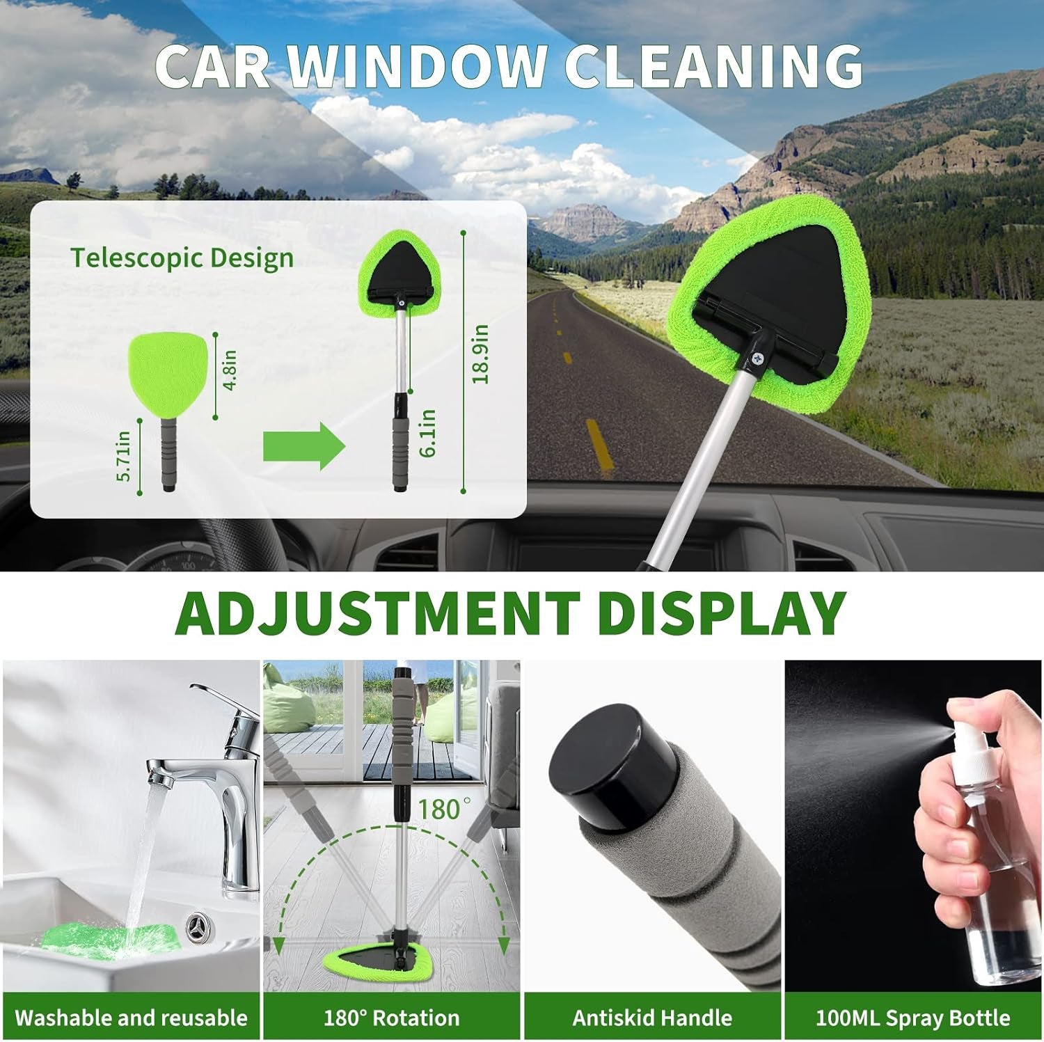 Kit De Detailing Interior Para Coche 18 Piezas — Cepillos Y Toallas Para Rejillas, Tapicería Y Rincones Imposibles