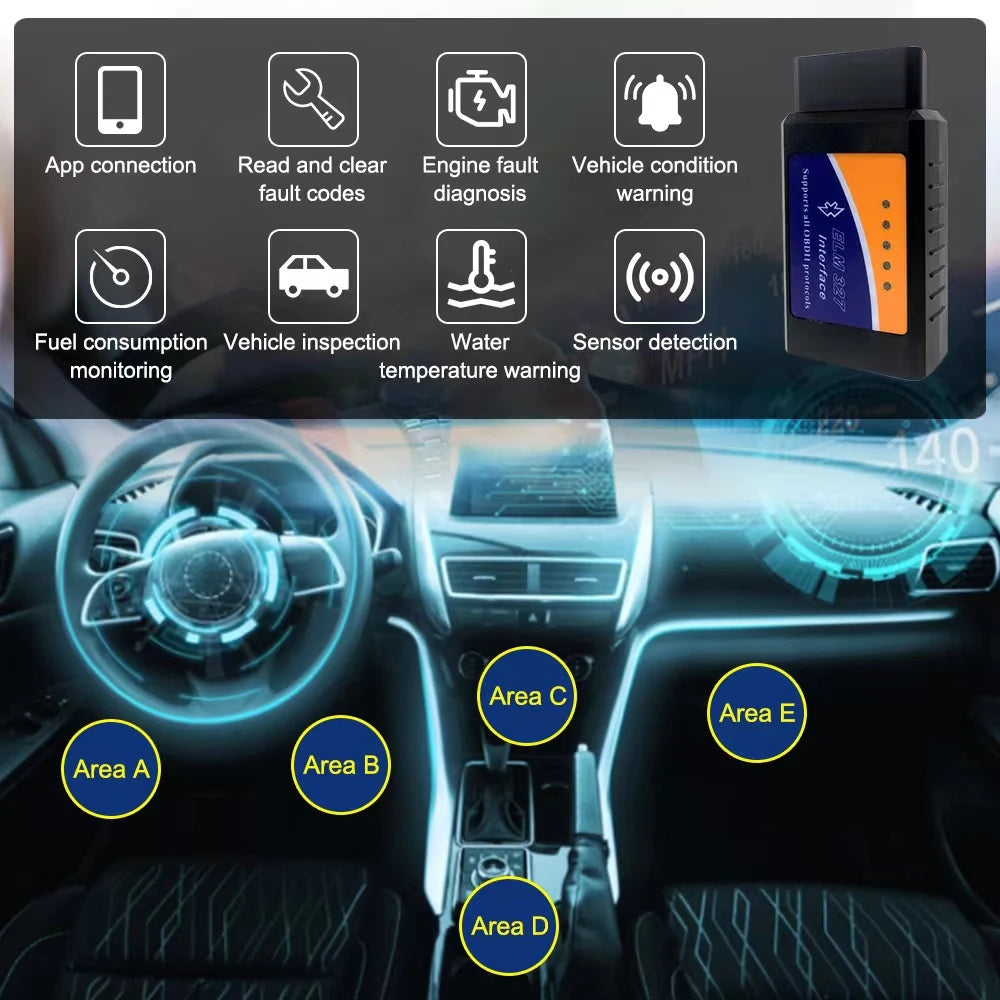 Escáner OBD2 Bluetooth — Lee Y Borra El Testigo Del Motor Desde Tu Móvil (Compatible Android E Ios)