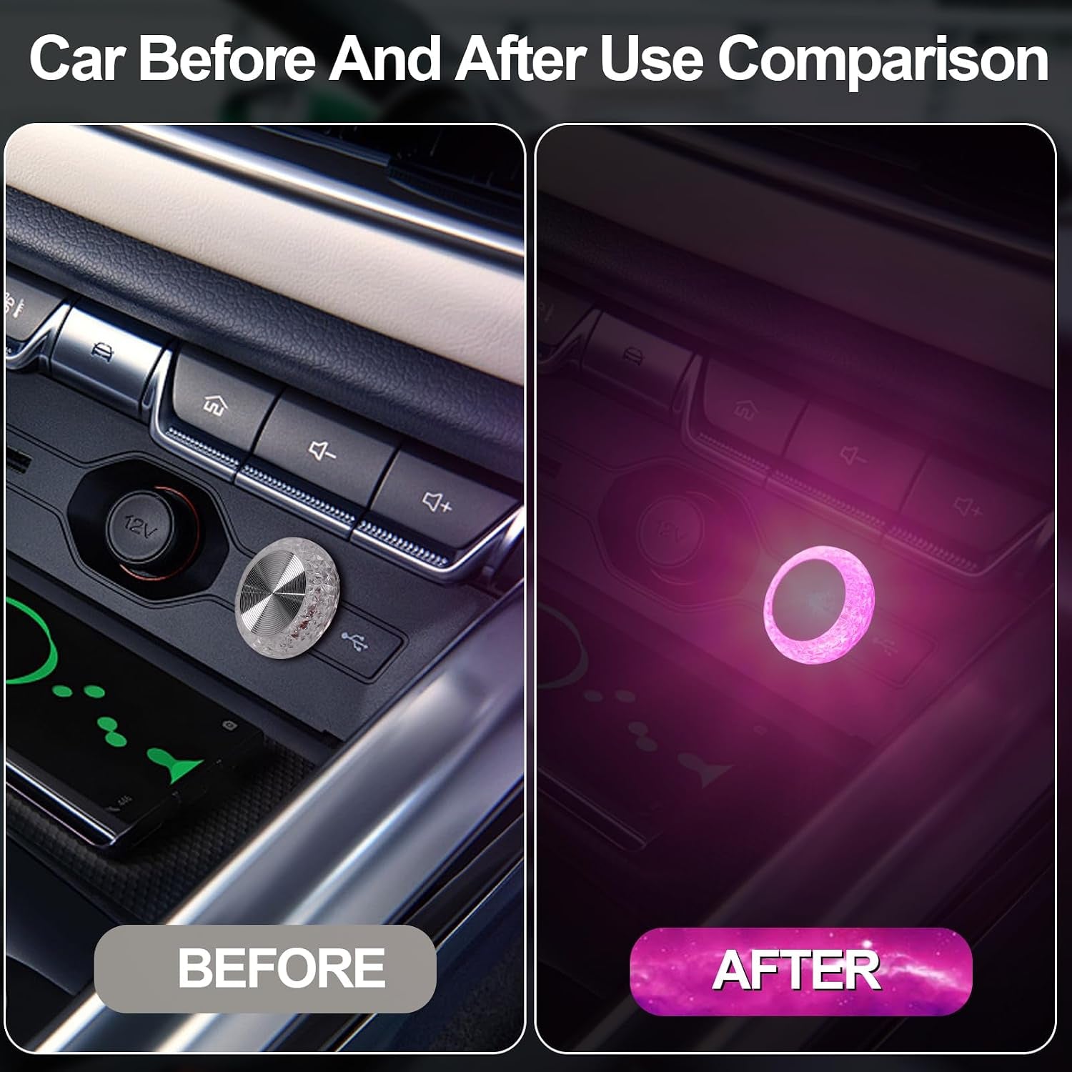 Luces LED De Ambiente Para Interior De Coche — Tiras RGB Con Control Por App Y Música (Instalación En Segundos)