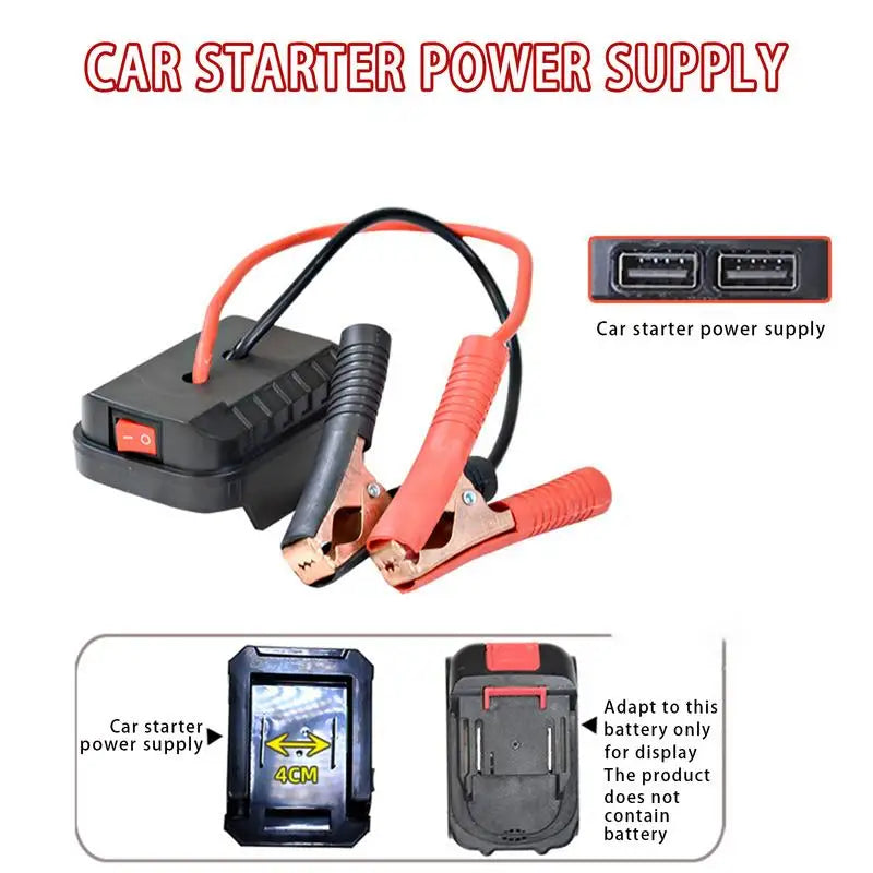 Arrancador De Batería Portátil Para Coche — Jump Starter De Litio Que Arranca Sin Pinzas Ni Ayuda (Cabe En La Guantera)