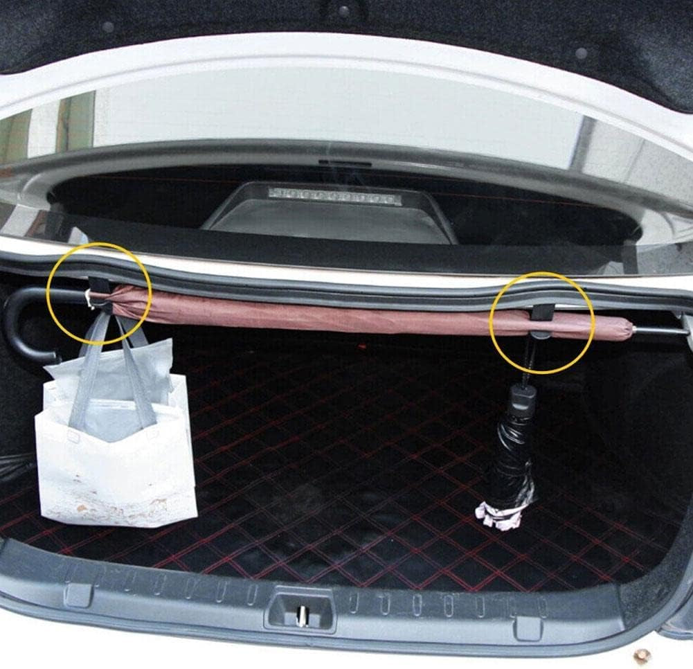 Ganchos De Reposacabezas Para Coche (2 Uds) — Cuelga Bolsas, Mochila O Paraguas, Sin Herramientas