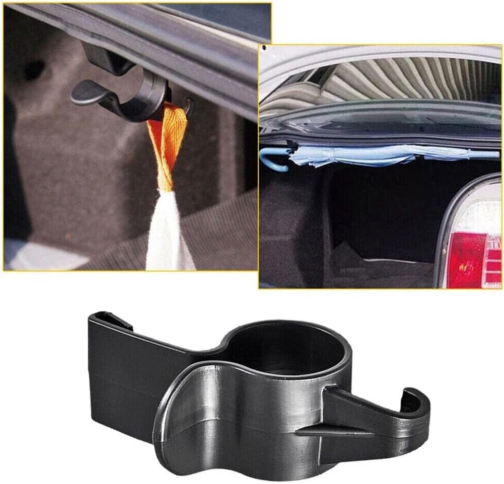 Ganchos De Reposacabezas Para Coche (2 Uds) — Cuelga Bolsas, Mochila O Paraguas, Sin Herramientas